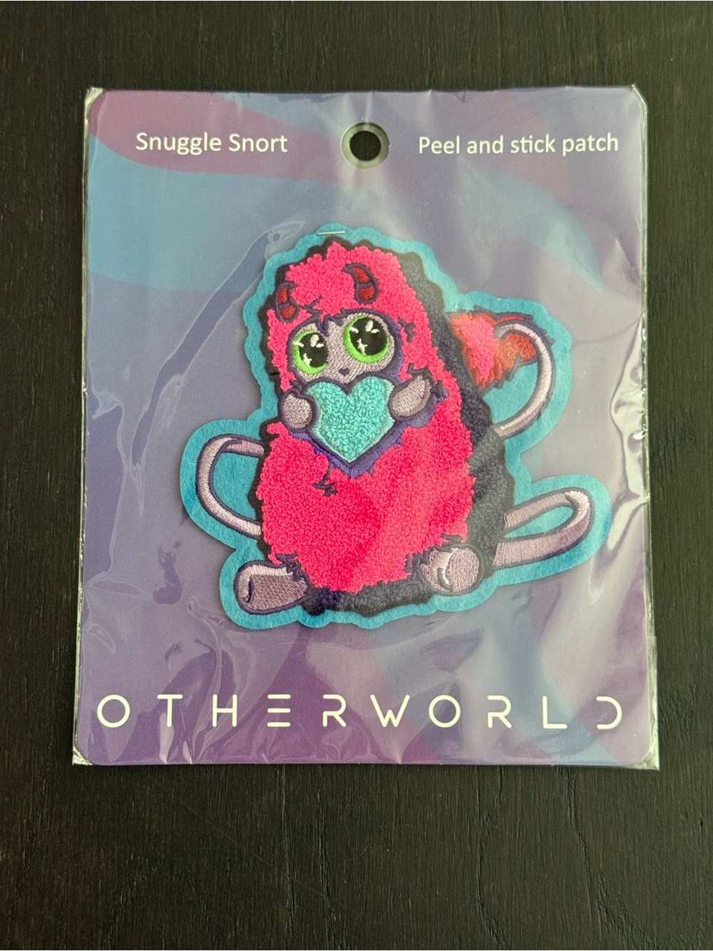 New Otherworld Snuggle Snort Peel & Stick Patch - Pink & Teal